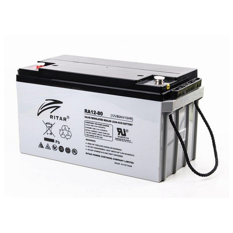 Акумуляторна батарея Ritar 12V 80AH AGM (RA12-80)