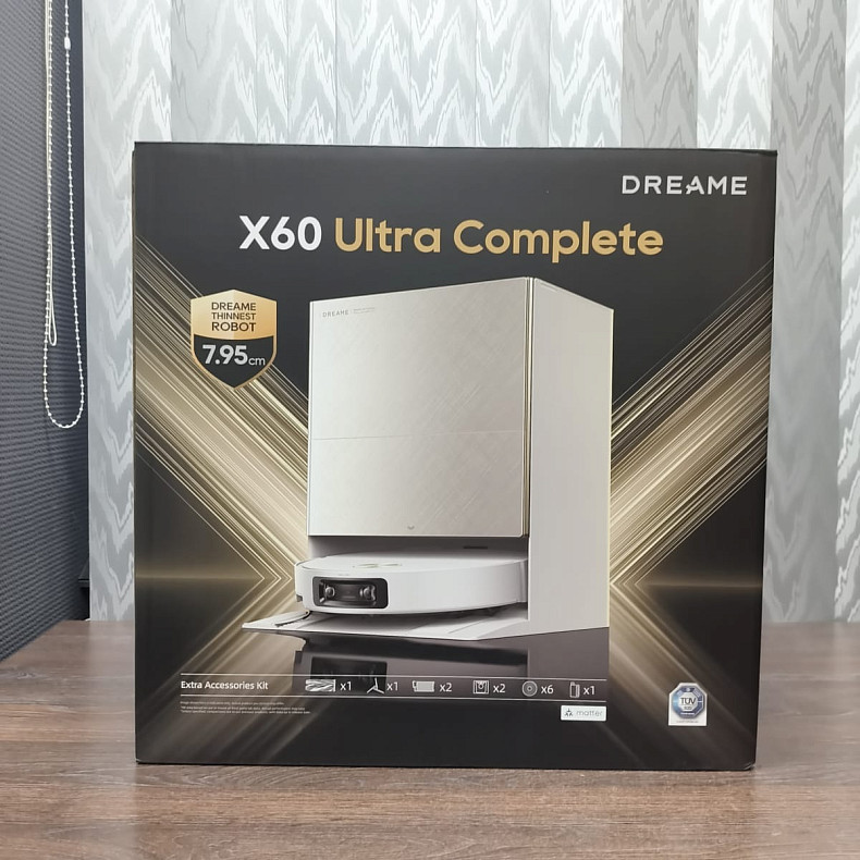 Робот-пылесос моющий Dreame X60 Ultra Complete White --  Уценка