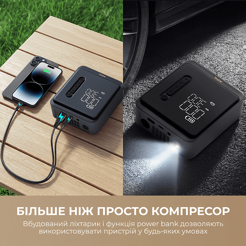 Автомобільний компресор MOVA MAP001 (150 PSI, 35 л/хв)