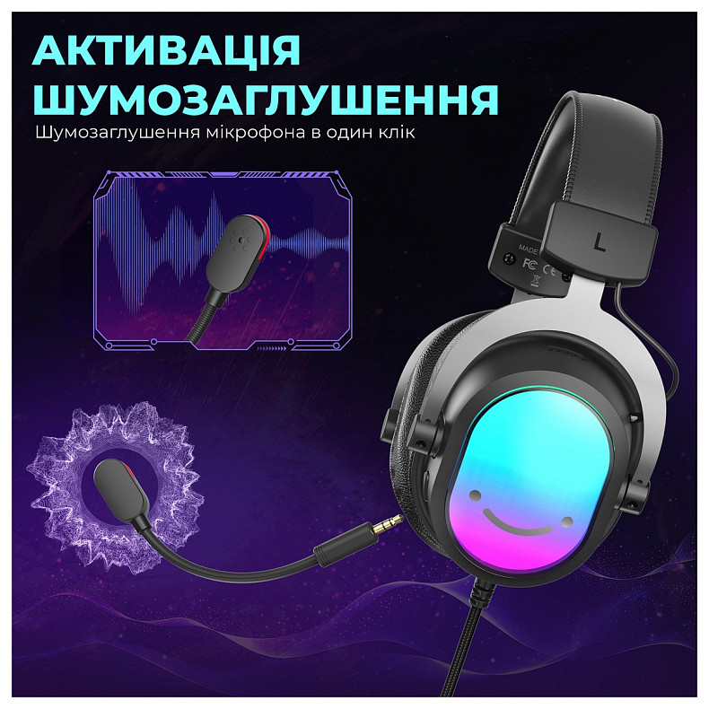 Гарнітура Fifine H16 7.1 Black RGB
