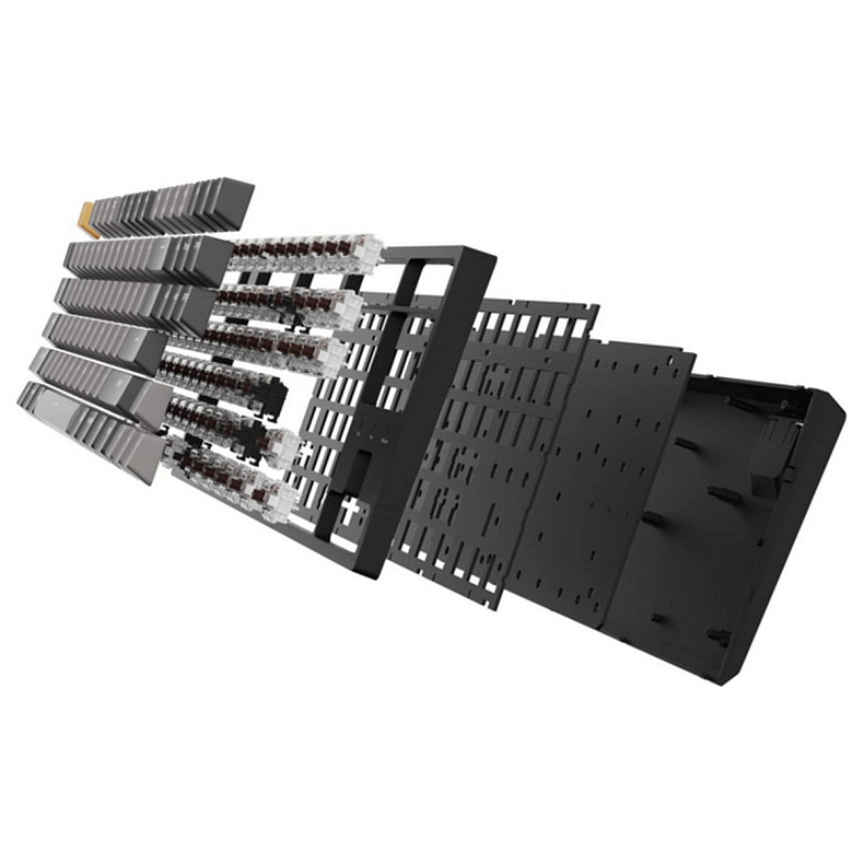 Клавіатура Keychron C1 Pro 87Key K Pro Brown USB-A QMK/VIA EN/UKR RGB чорний