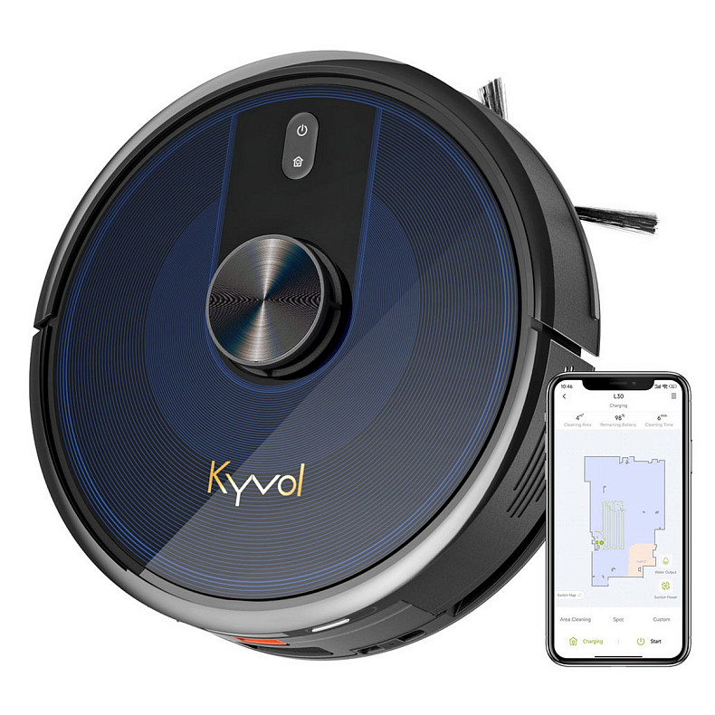 Робот пилосос Kyvol Cybovac L30 Lidar/210ml+210ml/2600 mA/2500 pa/Google Assistant,Amazon Alexa