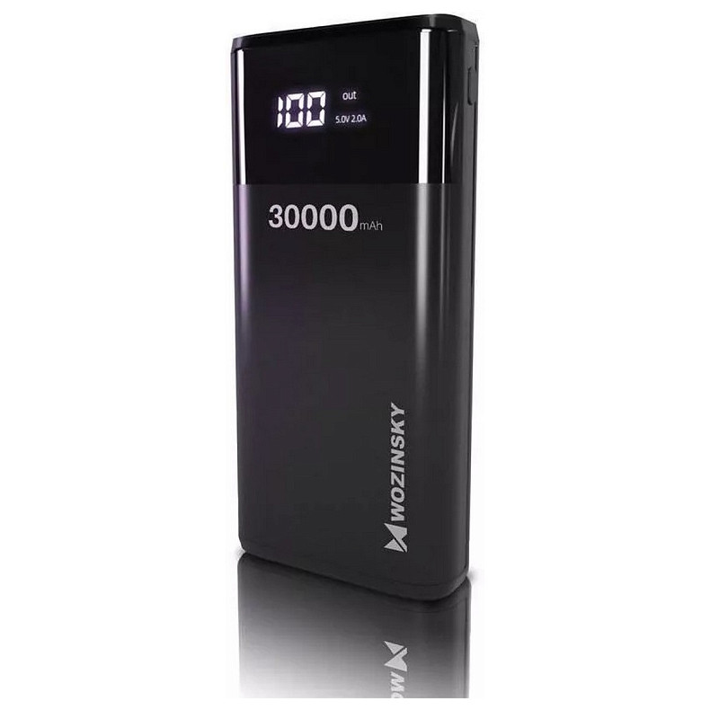 Универсальная мобильная батарея Wozinsky WPB-001BK Bipow 30000mAh Black (WPB-001BK/28829)