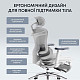 Крісло офісне з підставкою для ніг Sihoo DORO C300L Mesh White