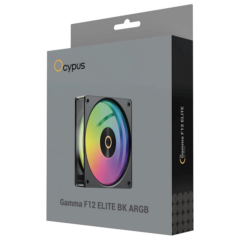 Корпусный вентилятор Ocypus GAMMA F12 ELITE BK ARGB 120MM (GAMMA-F12-BK1AM00E-GL)