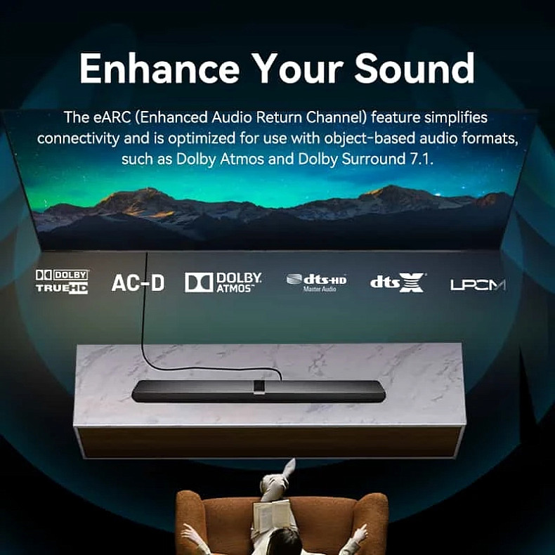 Кабель Vention HDMI M - Mini M 2.0 м, V2.1 8K 60Гц Aluminum Alloy Type, Green