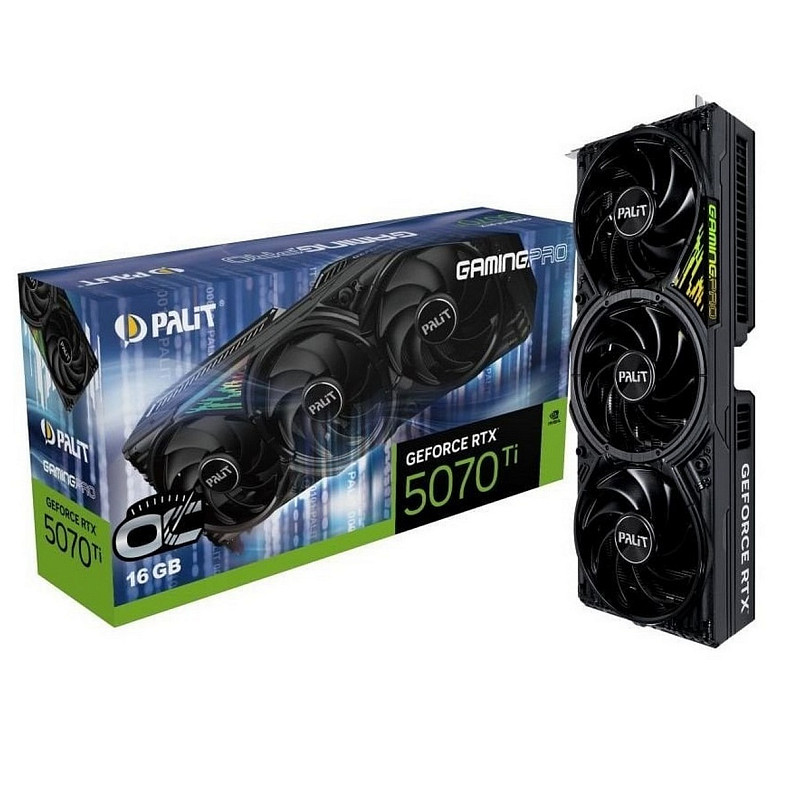 Відеокарта Palit GamingPro OC RTX 5070 Ti 16GB GDDR7 (NE7507TS19T2-GB2031A)