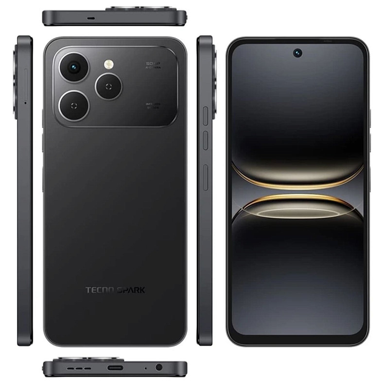Смартфон Tecno Spark 40 (KM5n) 8/256GB Ink Black (4894947091551)