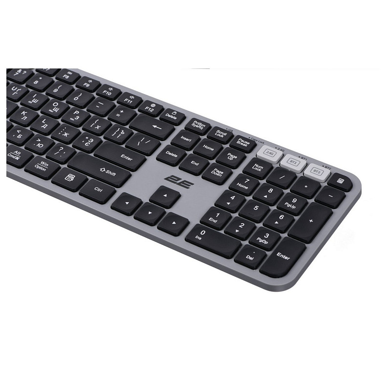 Клавіатура 2E KS240 WL BT Gray (2E-KS240WG)