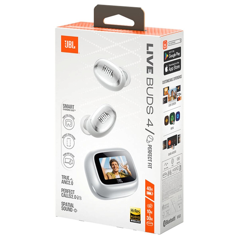 Наушники TWS JBL Live Buds 4 Silver (JBLLIVEBUDS4SIL)