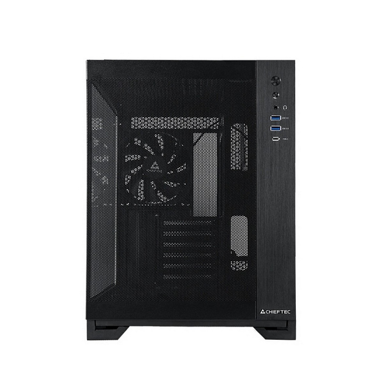 Корпус Chieftec visio air gm-30b-m-op ATX, без БЖ, black