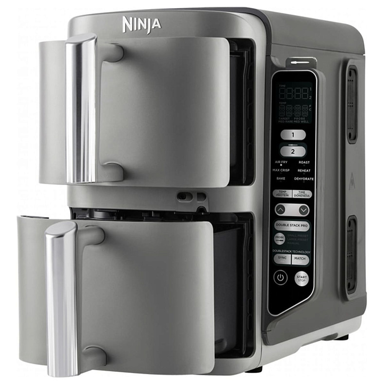 Мультипіч Ninja Double Stack XL 2-Level Hot Air Fryer 9,5 л with Smart Cook System SL451EU