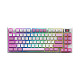 Клавіатура MSI Forge GK600 TKL W Violet UA 83key Mechanical Linear USB-A Wireless Blue