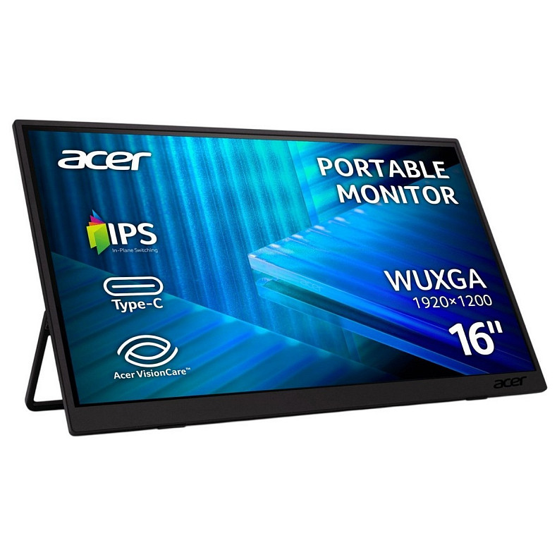Монітор Acer 16" PM161Wbmiuux (UM.ZP1EE.012) IPS Black