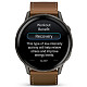 Смарт-годинник GARMIN Venu 4 45 mm Slate with Black Silicone Band and Brown Leather Band (010-03014-03)