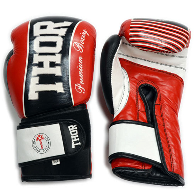 Перчатки боксерские THOR THUNDER 10oz /PU /красные