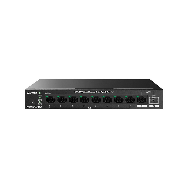 Коммутатор Tenda TEG2210P-8-120W