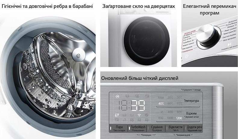 Стирально-сушильная машина LG F2R9FC2E