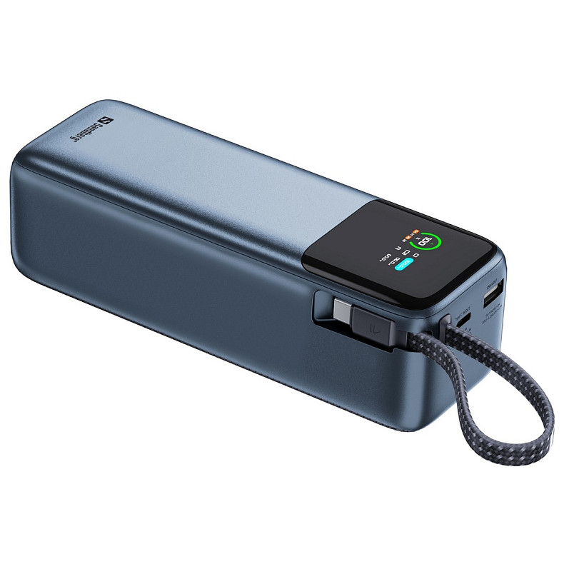 УМБ Sandberg 27000mAh 240W PD, USB-A, USB-C In/Out, with built-in Type-C cable 140W
