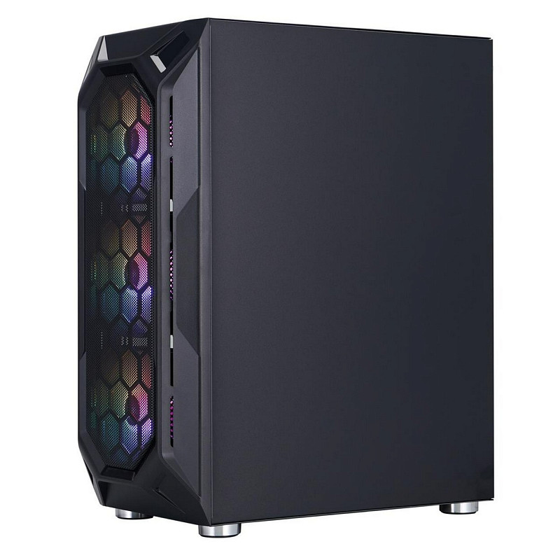 Корпус 1stPlayer X6-4F1 Black 600W (X6-BK-4F1-PS-600FK-EU)