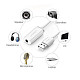 Звуковая карта USB AUX jack, TRRS (Mic & Ear), ALC4042 Ugreen Белая US206