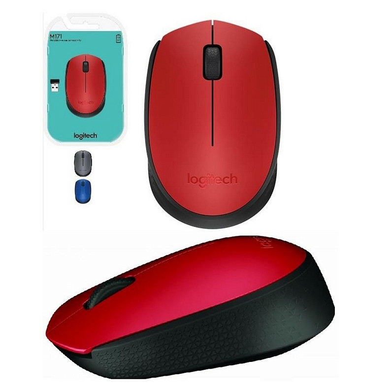 Мышка Logitech M171 (910-004641) Red/Black USB