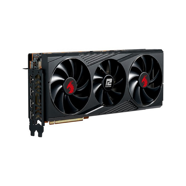 Видеокарта PowerColor Radeon RX 6800 XT 16GB GDDR6 Red Dragon (AXRX 6800XT 16GBD6-3DHR/OC)