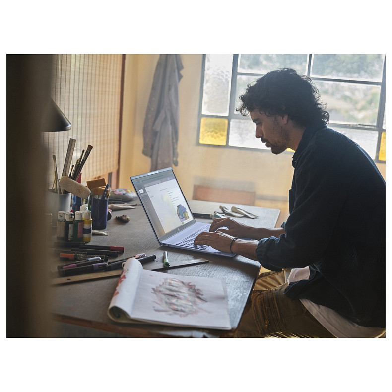 Ноутбук HP OmniBook 5 16-af1004ru 16" WUXGA IPS AG, Intel U5-225U, 16GB, F1TB, UMA, DOS, голубой