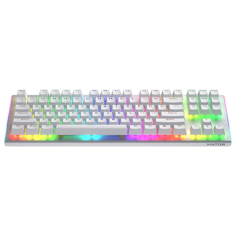 Клавиатура HATOR Gravity X TKL orange (HTK551) white, US Layout