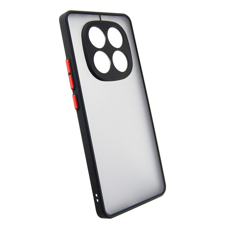 Чeхол-накладка Dengos Matt для Xiaomi Redmi Note 14 Pro Black (DG-TPU-MATT-156)