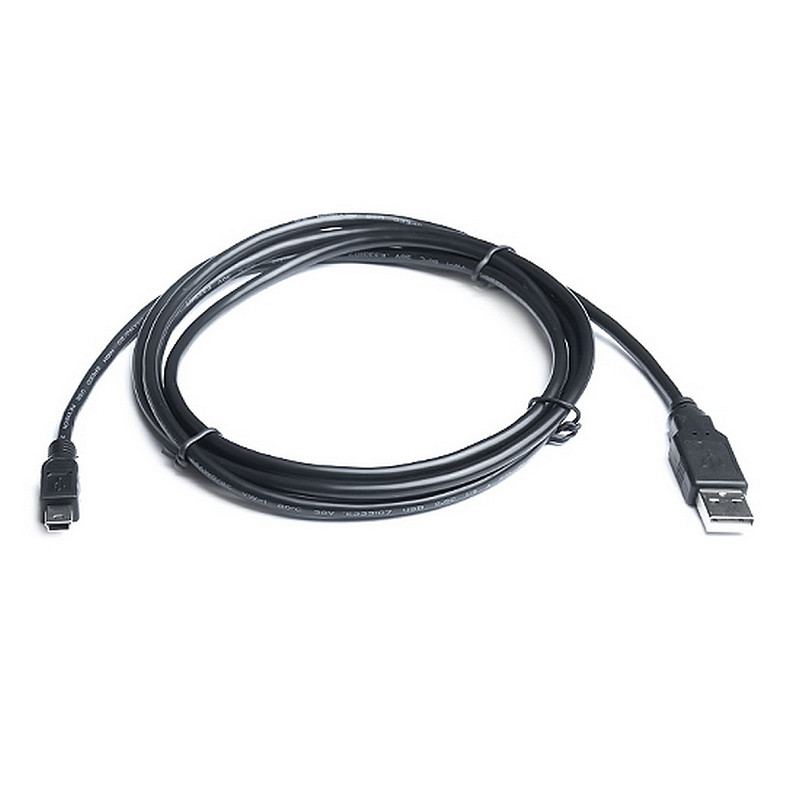 Кабель REAL-EL USB - mini USB V 2.0 (M/M), 1.8 м, черный (EL123500006)