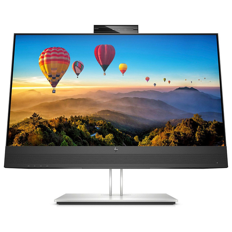 TFT 23.8" HP E24m G4, IPS, HDMI, DP, USB-С, RJ-45, Cam, HAS, колонки, черно-серебристый