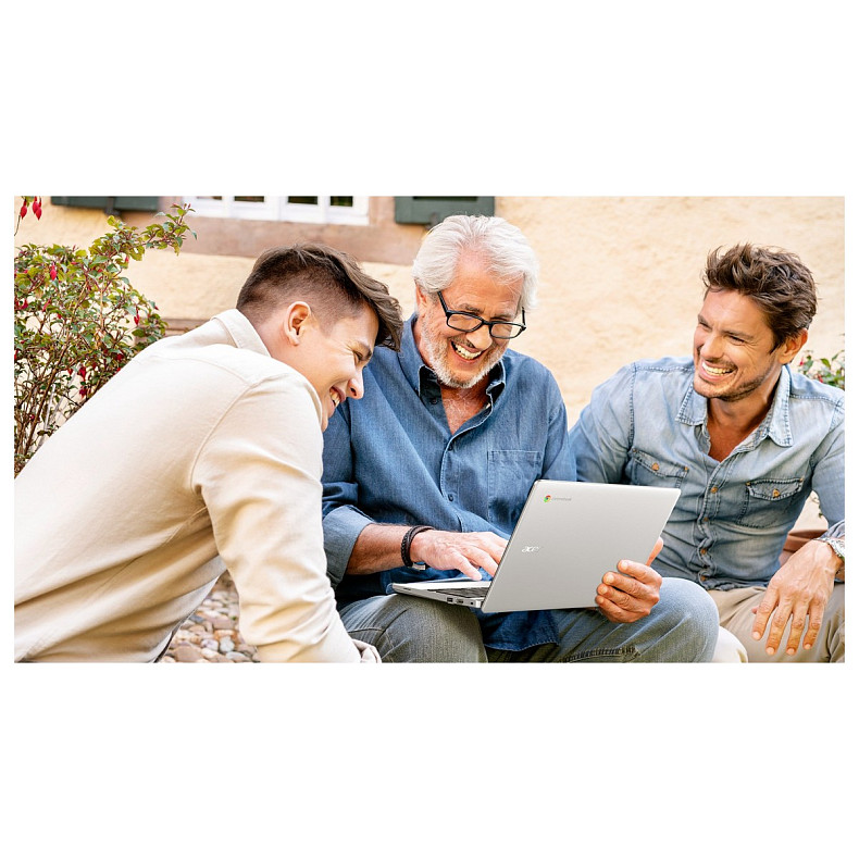 Ноутбук Acer Chromebook CB311-12H 11" IPS, Intel C N100, 8GB, F128GB, UMA, ChromeOS, серебристый