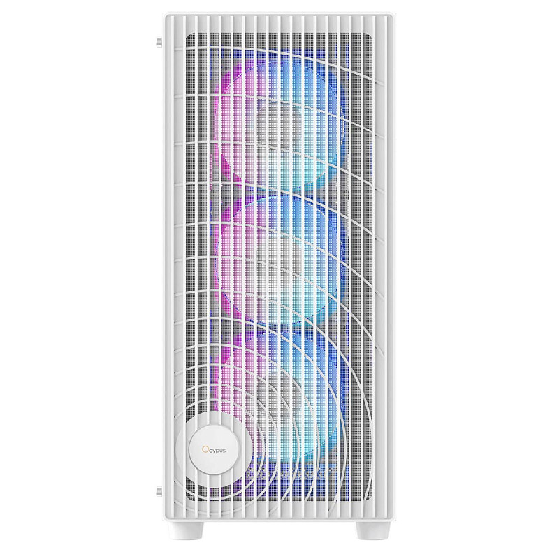 Корпус Ocypus GAMMA C70 W/O PSU, WH ARGB ATX (GAMMA-C70-WHG400XX-GL)
