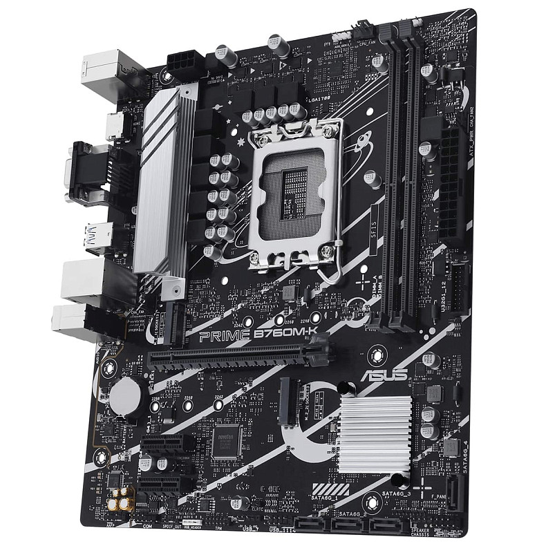 Материнcька плата ASUS PRIME B760M-K s1700 B760 2xDDR5 M.2 HDMI D-Sub mATX (90MB1FI0-M1EAY0)