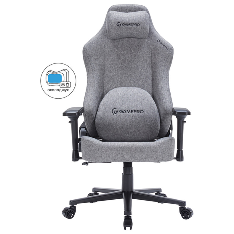 Крісло для геймерів GamePro FGC750DG Fabric Dark Gray