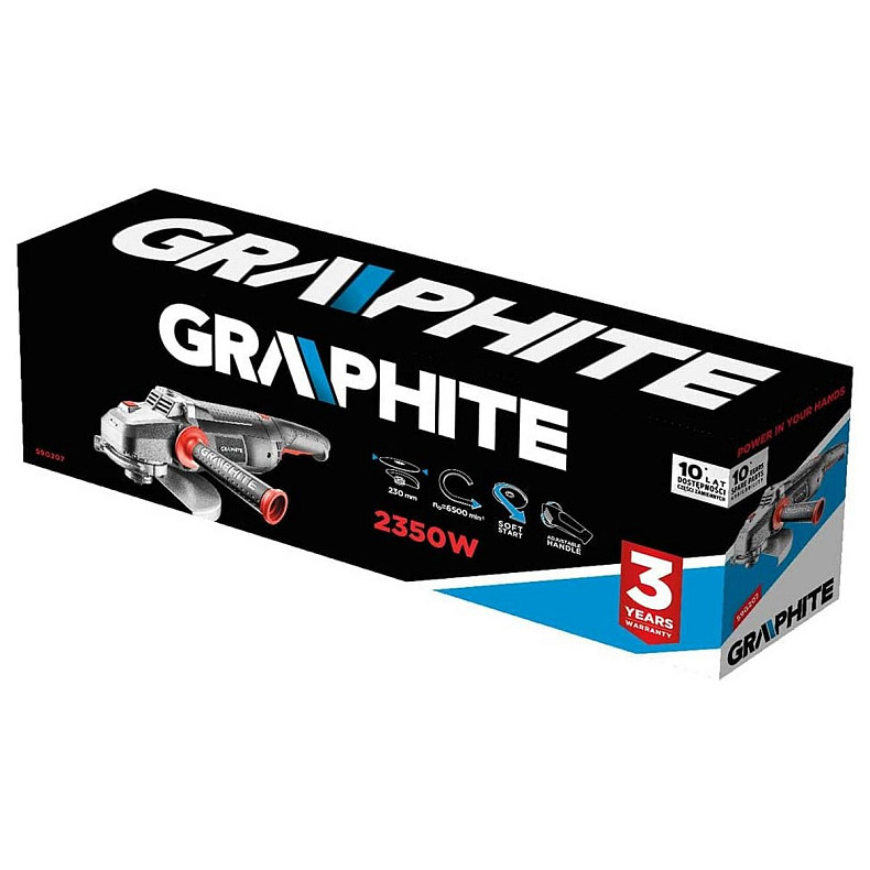 Шліфмашина кутова GRAPHITE 59G207