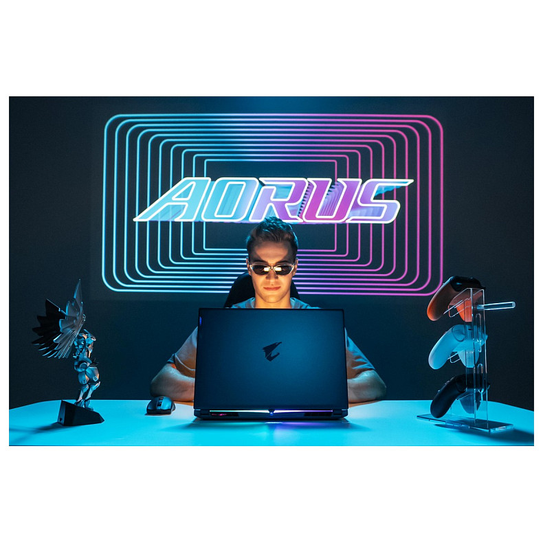 Ноутбук AORUS 16X 16.0 QHD, Intel i9-14900HX, 32GB, F1TB, NVD4070-8, DOS, черный