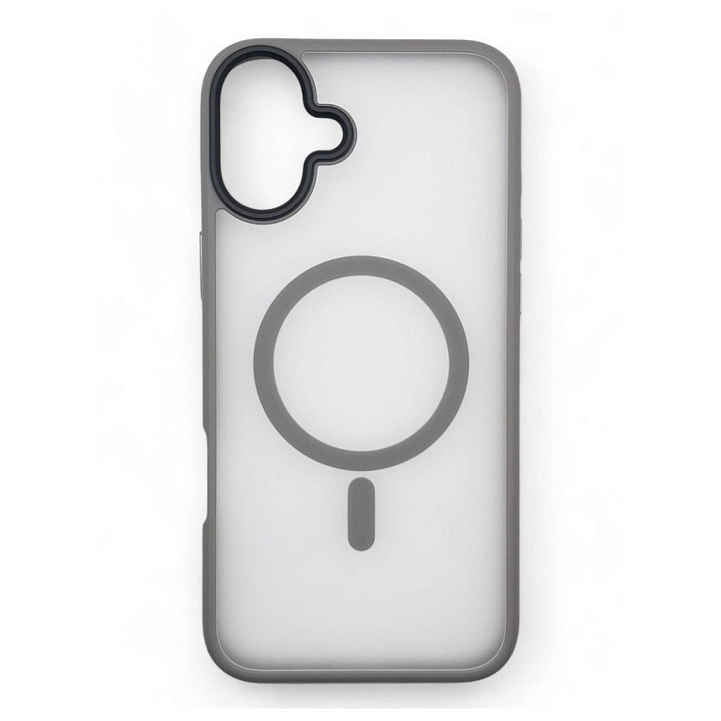 Чохол-накладка BeCover Metal Buttons Case MagSafe для Apple iPhone 16 Gray (712092)