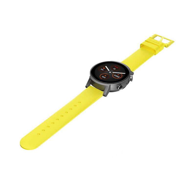 Силиконовый ремешок MOBVOI TicWatch E3/GTH/C2 Rubber Silicone Strap 20mm Yellow