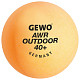 Мячи для настольного тенниса Gewo AWR Outdoor 40+ orange 6шт (96614200)
