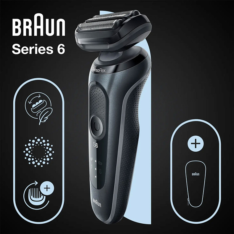 Электробритва Braun Series 6 61-N1000s BLACK/BLACK