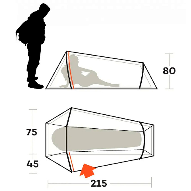 Палатка одноместная Ferrino Lightent 1 Pro Olive Green (92172LOOFR)