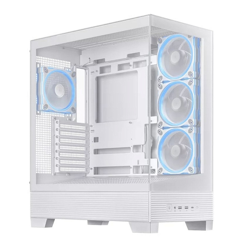 Корпус Asus A31 Plus White Tempered Glass без БП (90DC00R3-B19000)