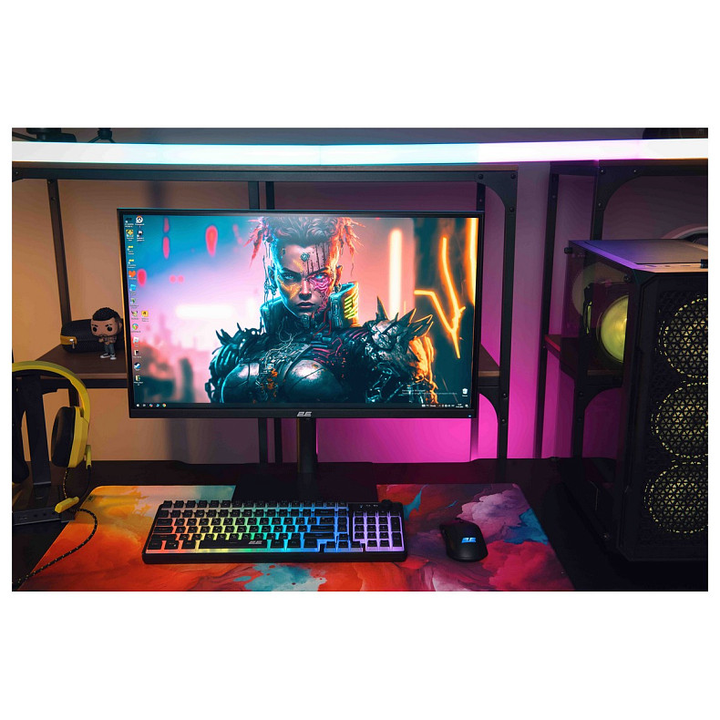 Монитор 2E 27" H2724B D-Sub, HDMI, DP, IPS, 2560x1440, 100Hz, FreeSync