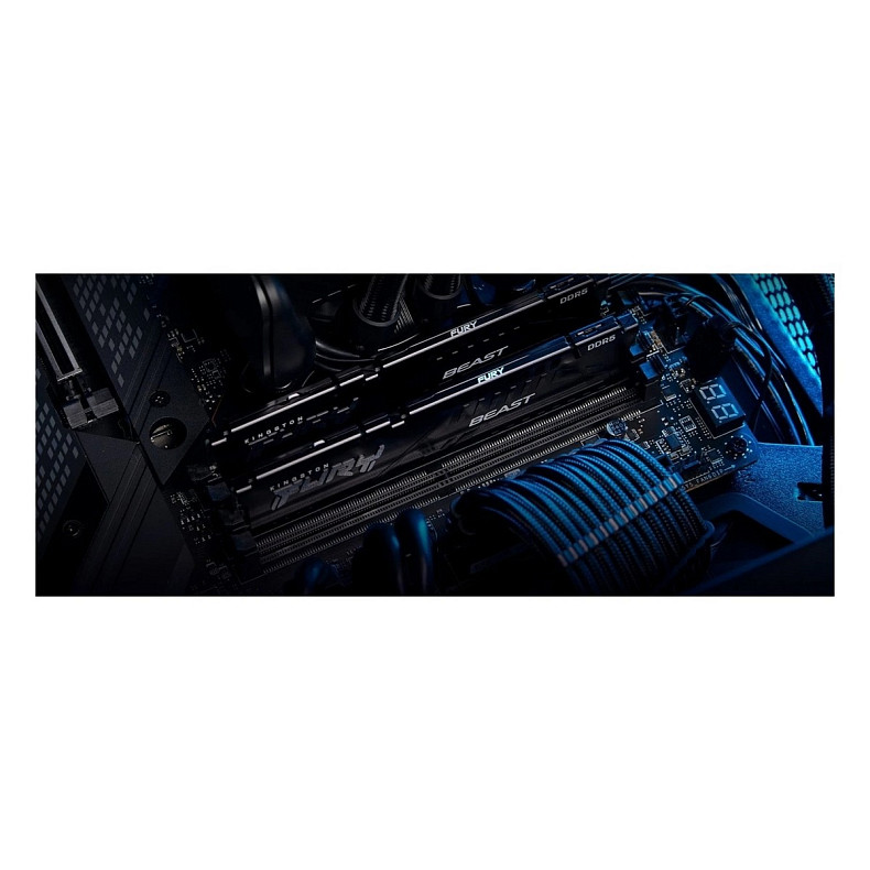 ОЗП Kingston Fury Beast DDR5 2x32GB 6000MHz Black (KF560C30BBEK2-64)