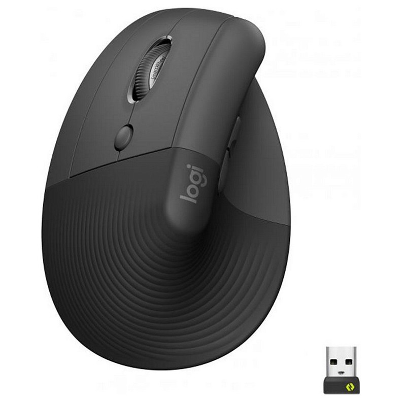 Мышка Logitech Lift Vertical Ergonomic Graphite USB (910-006474)