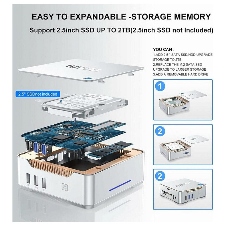 Неттоп NiPoGi GK3V (665878522049)