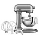Кухонна машина KitchenAid Heavy Duty 5,2 л 5KSM55SXXECU з підйомною чашею, сріблястий