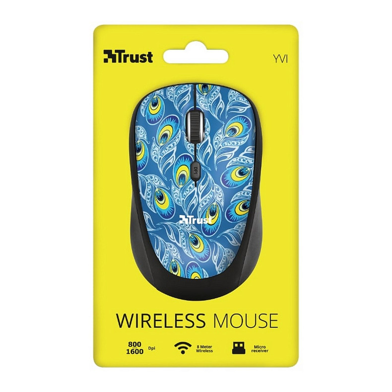 Мишка Trust YVI WIRELESS MOUSE PEACOCK